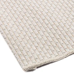 The Deco Factory Tapis salon de couloir extérieur/interieur aspect jute blanc 80x150* Tapis Pour Couloir