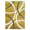 Best The Deco Factory Tapis salon effet laineux motifs arches jaune gris 160x230