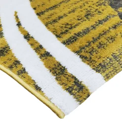 Best The Deco Factory Tapis salon effet laineux motifs arches jaune gris 160x230