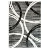 Sale The Deco Factory Tapis salon effet laineux motifs arches gris 160x230
