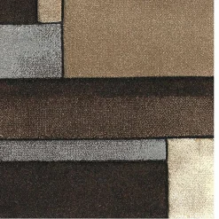 Unamourdetapis Tapis salon et chambre tissé motif géométrique LYN8 GEOME, Marron, noir, beige* Tapis Intérieur