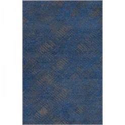 Best Unamourdetapis Tapis salon et chambre tissé motif faux uni TEREMINDE, bleu, gris