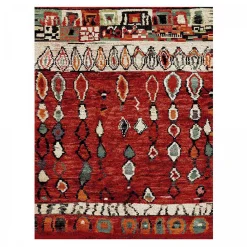 Unamourdetapis Tapis salon et chambre tissé motif berbère MO 75, rouge* Tapis Persan Et Berbère