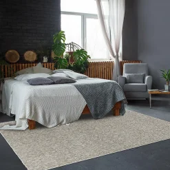 Unamourdetapis Tapis salon et chambre tissé motif uni SAKRDA, beige* Tapis Uni