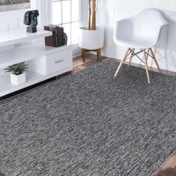 Best Unamourdetapis Tapis salon et chambre tissé motif uni SAKRDA, gris