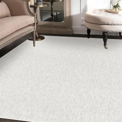 Best Unamourdetapis Tapis salon et chambre tissé motif uni SAKRDA, écru