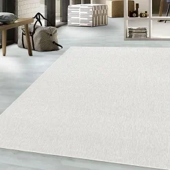 Best Unamourdetapis Tapis salon et chambre tissé motif uni SAKRDA, écru