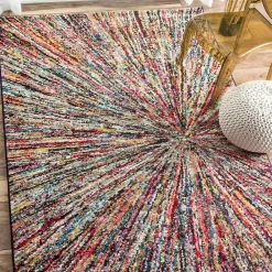 Unamourdetapis Tapis salon et chambre tissé motif ethnique LYN6 IMPACT, multicolore* Tapis Persan Et Berbère
