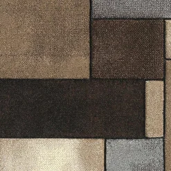 Unamourdetapis Tapis salon et chambre tissé motif géométrique LYN8 GEOME, Marron, noir, beige* Tapis Pour Chambre