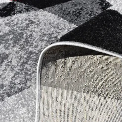 Unamourdetapis Tapis salon et chambre tissé motif géométrique RADULE, rouge, gris, noir, écru* Tapis Intérieur|Tapis Pour Salon