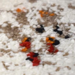 Unamourdetapis Tapis salon et chambre tissé motif berbère LYN8 MORA, Crème, orange, noir* Tapis Persan Et Berbère