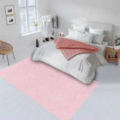 Unamourdetapis Tapis salon et chambre tissé motif uni SAKRDA, rose* Tapis Uni