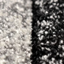 Unamourdetapis Tapis salon et chambre tissé motif géométrique LYN8 GEOME, Gris, noir* Tapis Pour Chambre