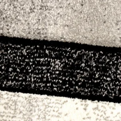 Unamourdetapis Tapis salon et chambre tissé motif géométrique LYN8 GEOME, Gris, noir* Tapis Pour Chambre