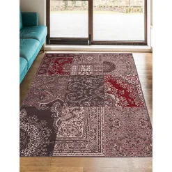 Unamourdetapis Tapis salon et chambre tissé motif baroque LYN1 NYBRO, gris* Tapis Intérieur