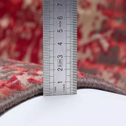 Best Unamourdetapis Tapis salon et chambre tissé motif ethnique LYN1 PATWORK, rouge