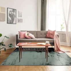Outlet The Deco Factory Tapis salon extra-doux effet velours vert foncé 160x230