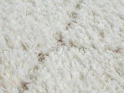 The Carpet Tapis salon poils longs nordique - Crème - 200 x 290 cm - Bahar Shaggy* Tapis Pour Salon