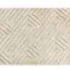 Vente-unique Tapis shaggy en relief à poils longs - 160 x 230 cm - Blanc cassé - MAZE* Tapis Pour Salon