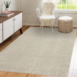 Unamourdetapis Tapis shaggy tissé motif uni TAPITOP, beige* Tapis Uni