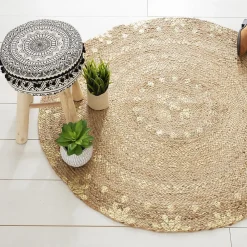 Sale Atmosphera Créateur D'Intérieur Tapis Shine en jute D115 cm - Atmosphera