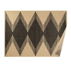 Outlet JBY Creation Tapis tissé plat Izel ethnique naturel L.200 x l.150 cm