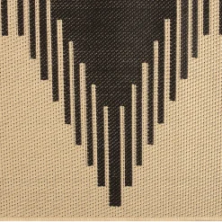 Outlet JBY Creation Tapis tissé plat Izel ethnique naturel L.200 x l.150 cm