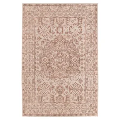 Sale GoodHome Tapis tissage à plat Bajra L. 120cm x l. 170cm crème et marron