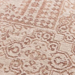 Sale GoodHome Tapis tissage à plat Bajra L. 120cm x l. 170cm crème et marron