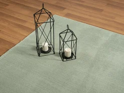 The Carpet Tapis uni antidérapant lavable Vert - 200 x 280 cm - RELAX* Tapis Intérieur|Tapis Pour Salon