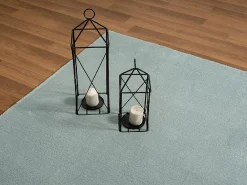 The Carpet Tapis uni antidérapant lavable Bleu - 120 x 160 cm - RELAX
