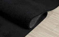 The Carpet Tapis uni antidérapant lavable Noir - 200 x 280 cm - RELAX* Tapis Pour Salon