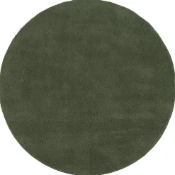 The Carpet Tapis uni antidérapant lavable Forêt - 200 cm Ronde - RELAX* Tapis Intérieur