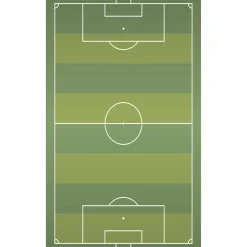 Dada Art Tapis vinyle motif terrain de football coloris vert L.83x l.49,5 cm x ep. 2 mm*Enfant Tapis Pour Chambre D'Enfant