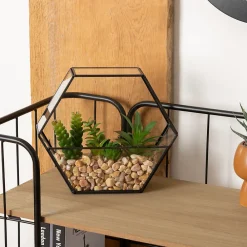 Online Atmosphera Créateur D'Intérieur Terrarium artificiel Pia noir H20cm - Atmosphera