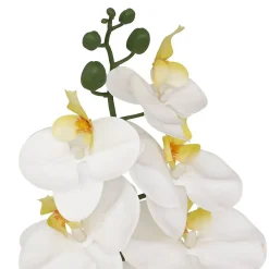 Outlet Atmosphera Créateur D'Intérieur Tige d'orchidée artificielle Gisele H95cm- Blanc- Atmosphera
