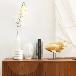 Outlet Atmosphera Créateur D'Intérieur Tige d'orchidée artificielle Gisele H95cm- Blanc- Atmosphera