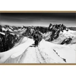 Outlet Ceanothe Tirage encadré sur verre synthétique mont-blanc 90x60 cm Fabriqué en France
