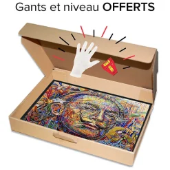 Outlet Ceanothe Tirage encadré sur verre synthétique mont-blanc 90x60 cm Fabriqué en France