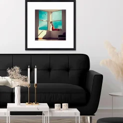 Sale Ceanothe Tirage sous-verre encadré room with a view 60x60 cm Fabriqué en France