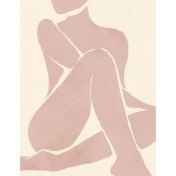 Sale Dada Art Toile dessin silhouette femme 60 x 90 cm