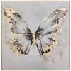 Atmosphera Créateur D'Intérieur Toile imprimée encadrée Hilo 60x60cm- Gris- Atmosphera* Tableau Déco