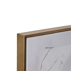 Atmosphera Créateur D'Intérieur Toile imprimée encadrée Hilo 60x60cm- Gris- Atmosphera* Tableau Déco