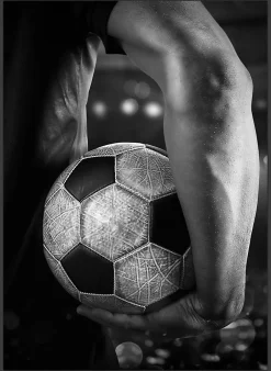 Best Dada Art Toile imprimée Foot Ball montée sur châssis bois en pin 50x70 cm