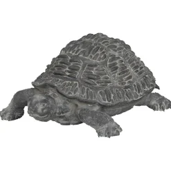 Outlet Atmosphera Créateur D'Intérieur Tortue déco extérieur Francky H.21,5cm résine gris - Atmosphera