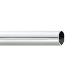 Riel Chyc Tringle à rideau métal diamètre 20 mm (200 cm - Argent)* Tringle À Rideau À Composer