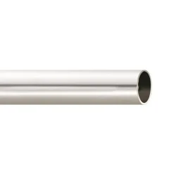 Riel Chyc Tringle à rideau argent 2 m x 28 mm (2 m - Argent)* Tringle À Rideau À Composer