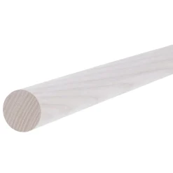 Best GoodHome Tringle à rideau Chalki bois de frêne blanc Ø28 x L.250cm
