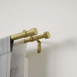 Sale Umbra Tringle à rideaux double en acier laiton Cappa Longueur réglable de 168 à 305 cm