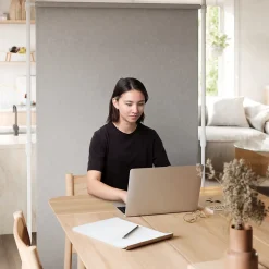 Umbra Tringle à rideaux extensible et séparateur de pièce en métal blamc* Barre À Rideau Extensible